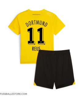 Günstige Borussia Dortmund Marco Reus #11 Heimtrikotsatz Kinder 2023-24 Kurzarm (+ Kurze Hosen)
